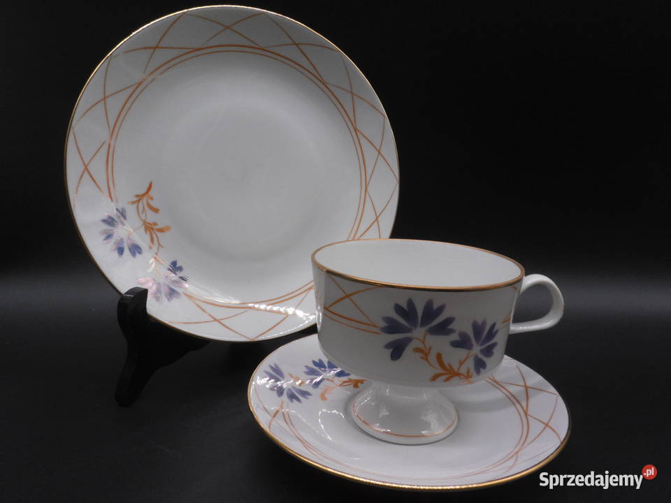 Zestaw śniadaniowy trio z porcelany FINE CHINA