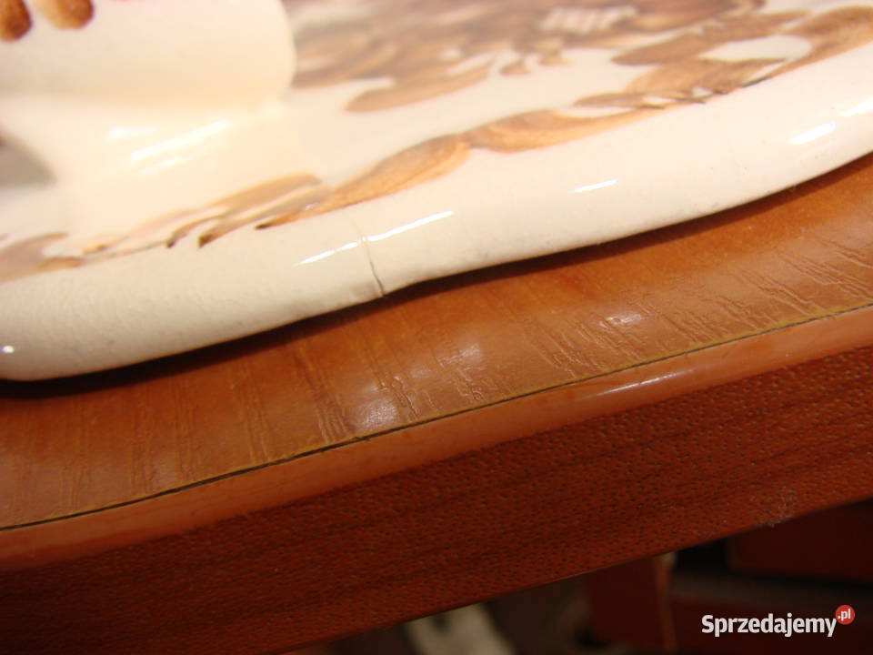 fajansowy świecznik naścienny