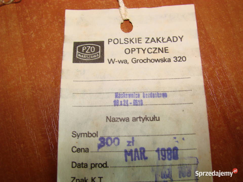 PZO maskownica bezdeskowa 18x24 PRL Pruszcz Gdański