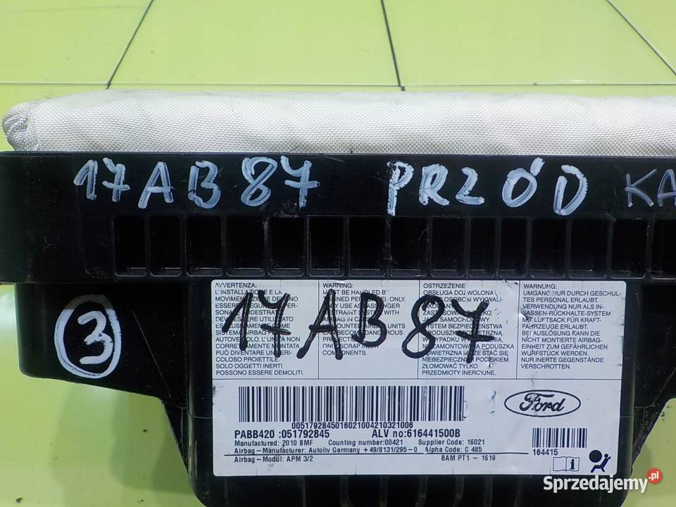 KA MK2 II 12 B 10r HB 3D AIRBAG poduszka