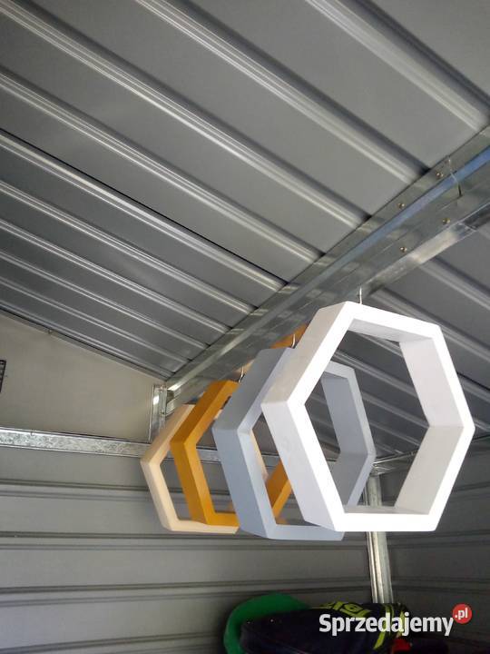 Półka drewniana heksagon 30cm