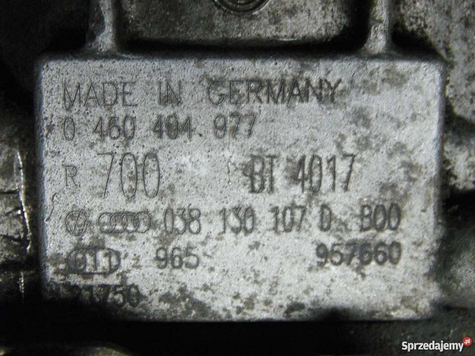 Pompa wtryskowa 0460404977 Golf IV Bora 19 tdi Rok produkcji 1999