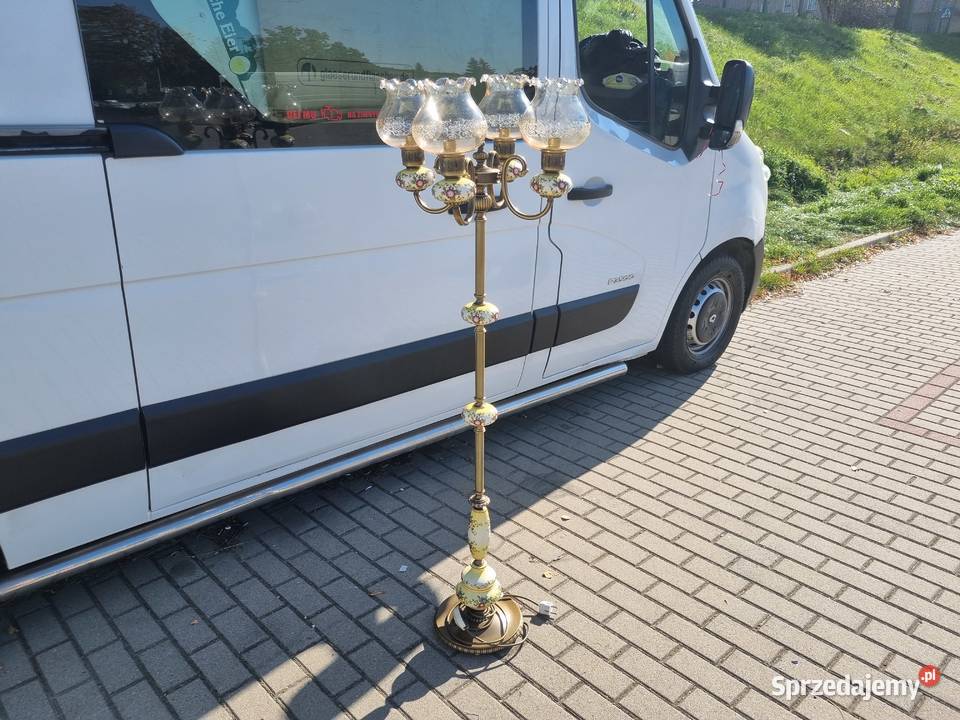 Lampa Antyczna podłogowa Porcelana antyk 4 Dzierżoniów