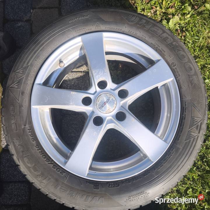 Sprzedam 4 felgi aluminiowe R16 z oponami Psary