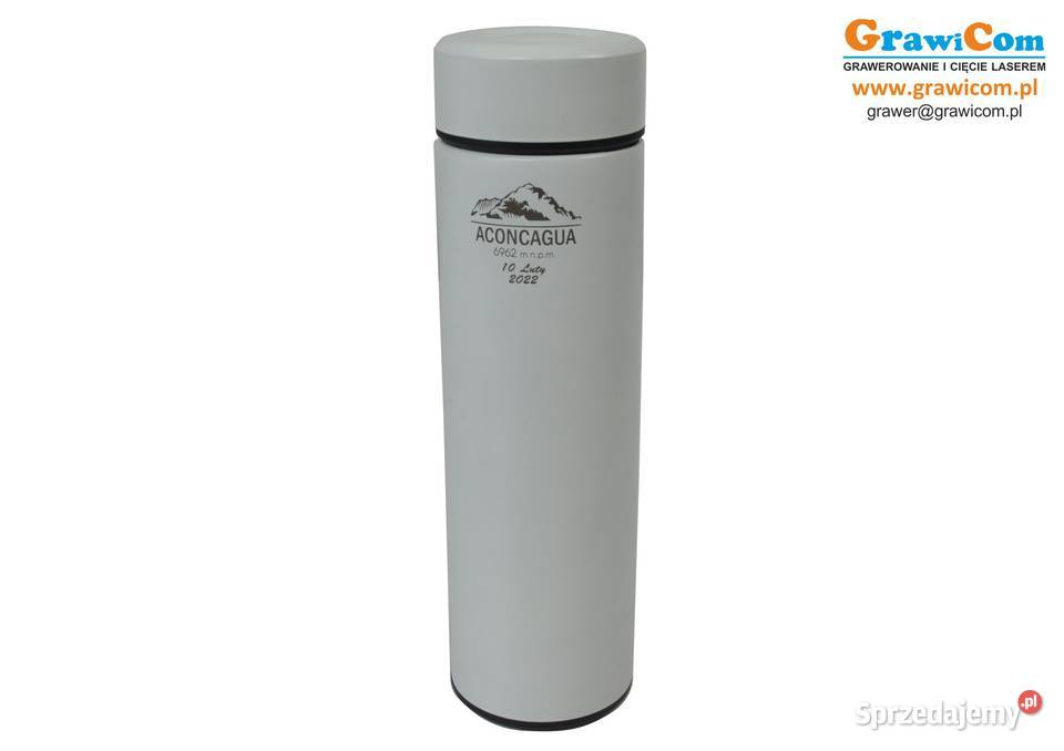 Termos 470 ml logo grawer BIAŁY 1 Leżajsk