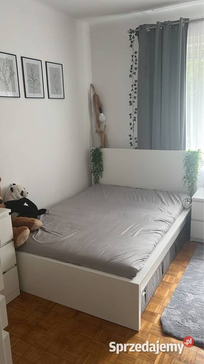 Łóżko malm z materacem z dwoma szufladami I ledy Legionowo