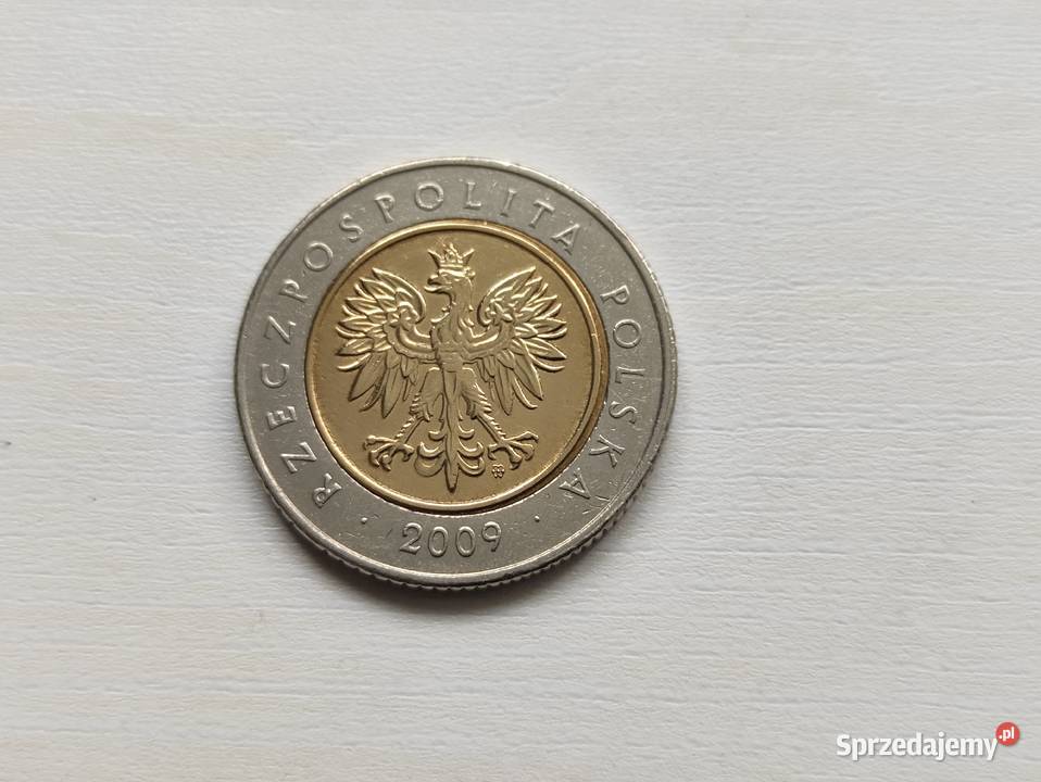 5 złoty 2009 stan menniczy kujawsko-pomorskie Koronowo