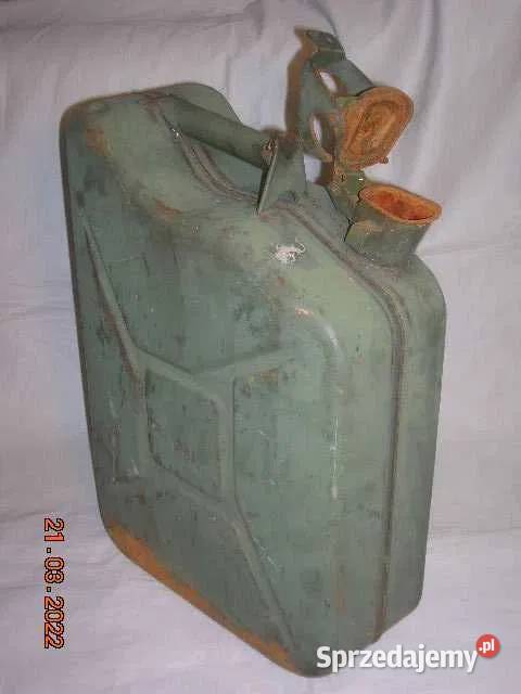 Stary kolekcjonerski kanister z okresu PRL Łódź