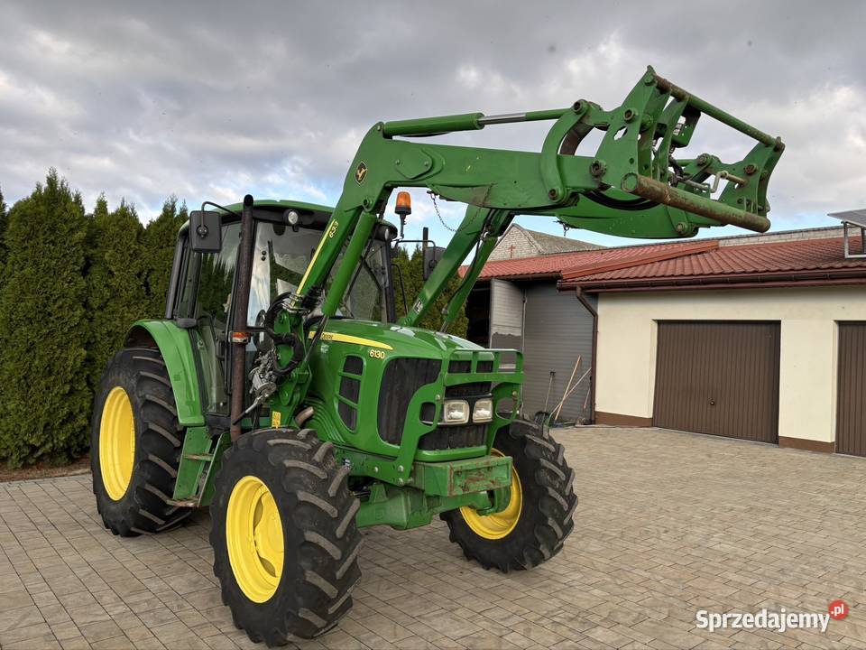 John Deere 6130 z ładowaczem John Deere lubelskie Grabów Szlachecki