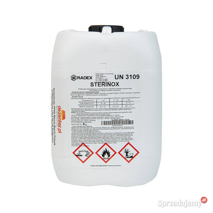 sterinox 24 Środek do sanityzacji wody Bydgoszcz