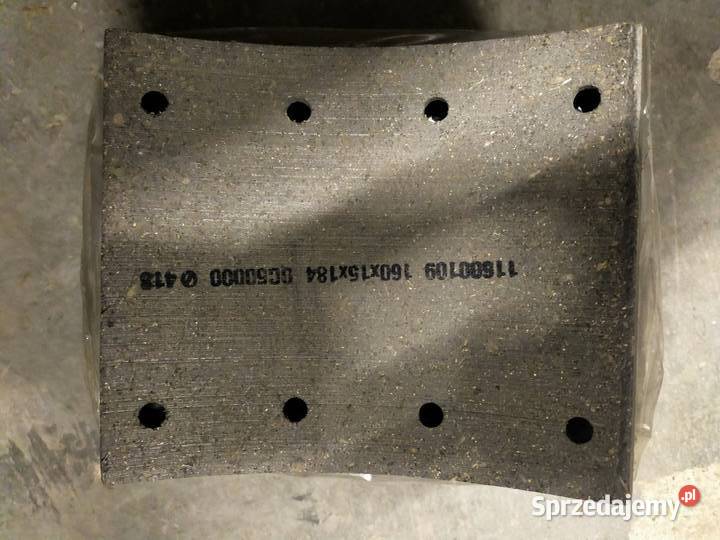 Okładzina hamulca przyczepa Brandys BSS 12 ton Brzozówka