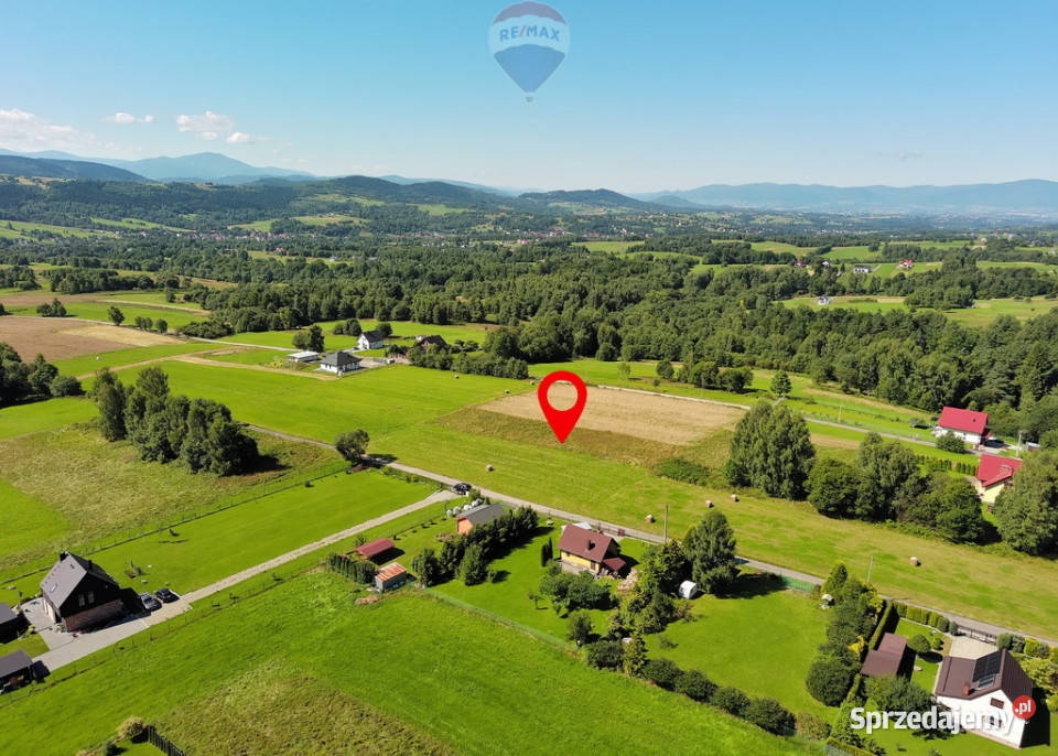 BLACK WEEKS Działka budowlana z widokiem na góry Ślemień sprzedam