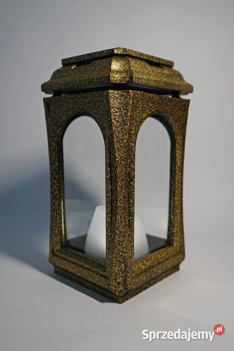 Złoty znicz żywiczny lampion neo Częstochowa sprzedam