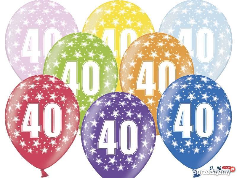 Zestaw dekoracji na 40 urodziny Adamowizna