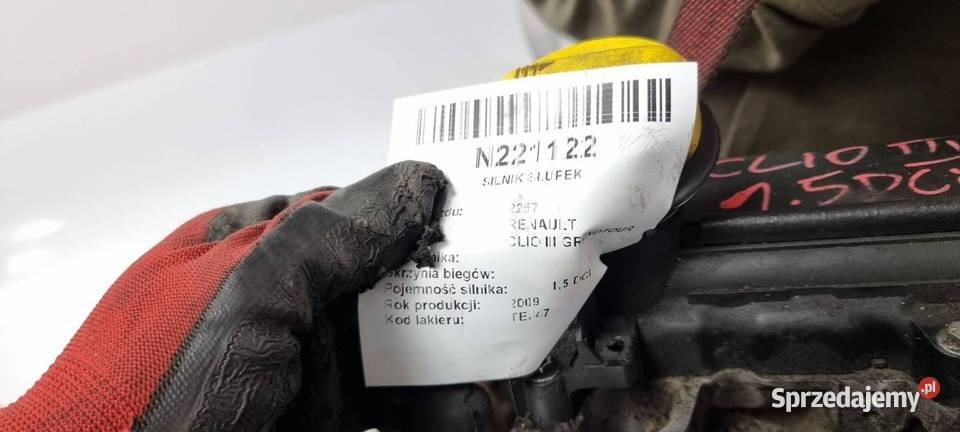 SILNIK SŁUPEK RENAULT CLIO III GRANDTOUR K9768 Lipno sprzedam