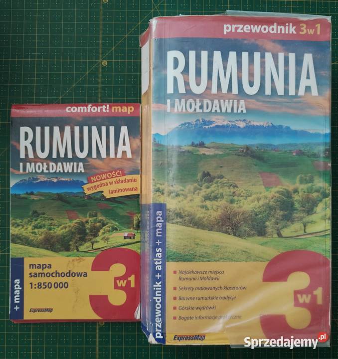 Rumunia i Mołdawia przewodnik 3 w 1 Mapy i przewodniki małopolskie Kraków