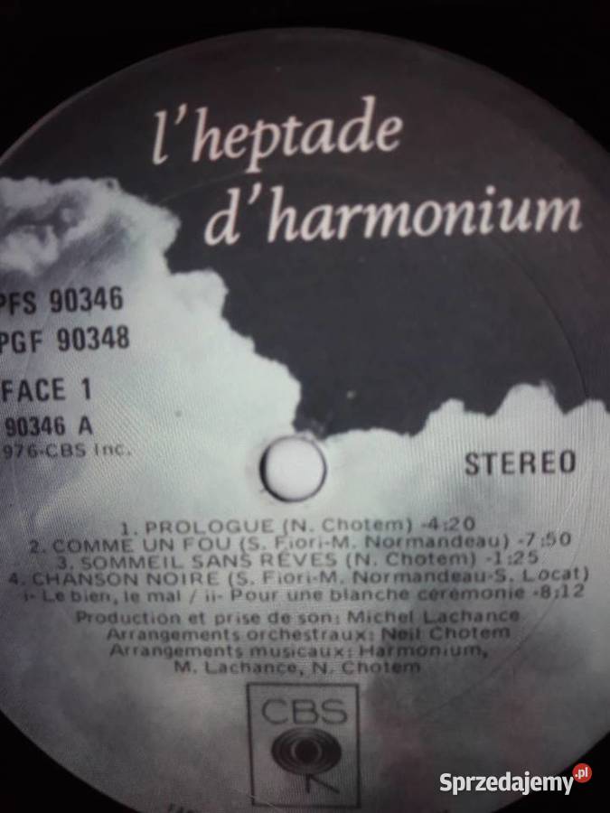 Archiwum prog rocka HARMONIUM Lheptade 1976 Rzeszów sprzedam