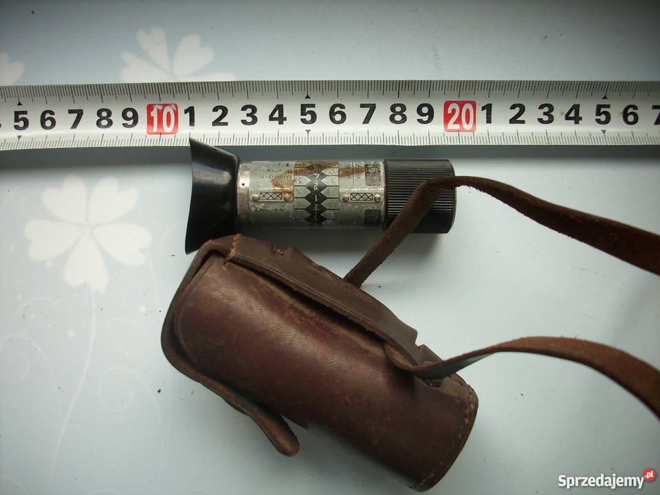 Zabytkowy przedwojenny dalmierz w skórzanym etui sprzedam