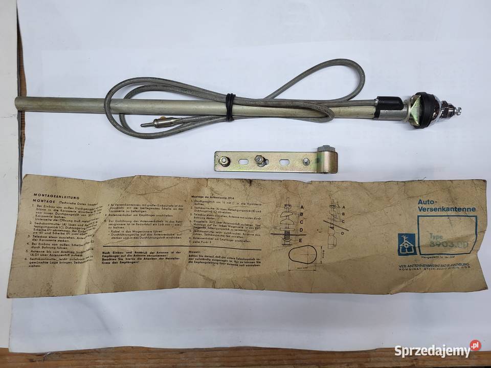 Syrena Warszawa Fiat 125 fabrycznie nowa antena Chodzież sprzedam