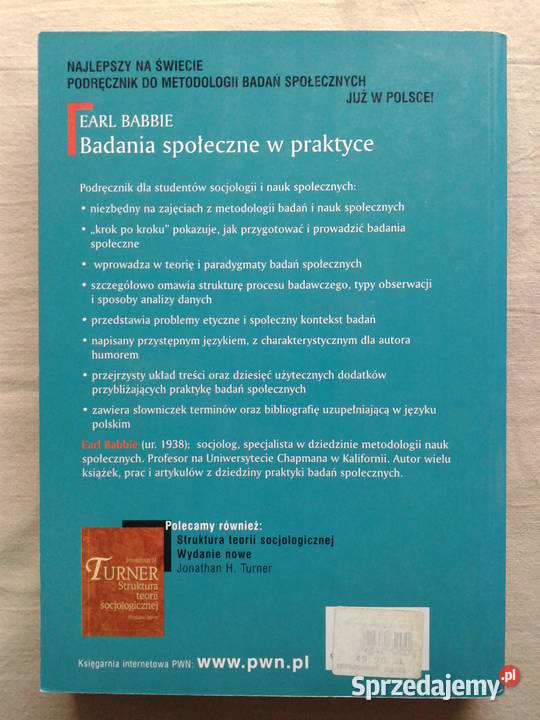 Badania społeczne w praktyce E Babbie Szczecin
