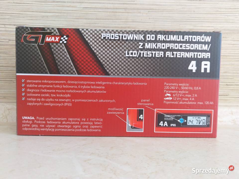 NAJTANIEJ Prostownik z Mikroprocesorem 4A Tester Zabrze