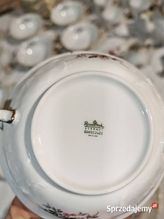 Rosenthal sanssouci Grey rose duży zestaw Porcelana i szkło Sandomierz