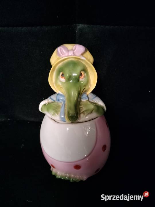 Porcelanowa figurka otwierana Pani krokodyl Choszczno