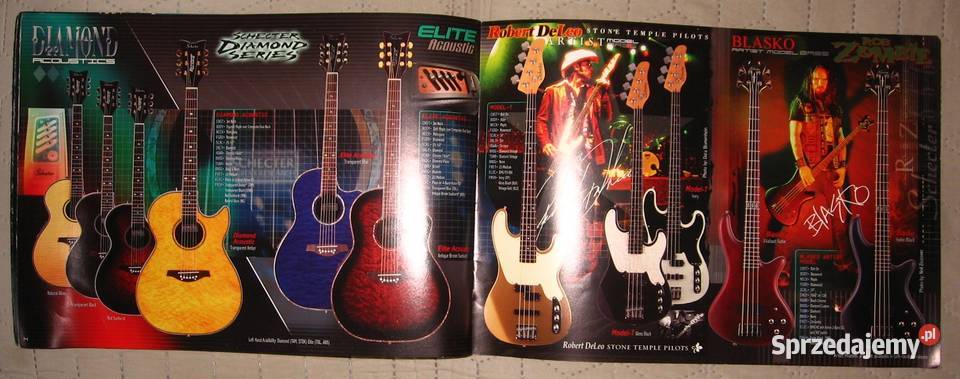 Schecter 2002 guitar catalog katalog gitar Kępice