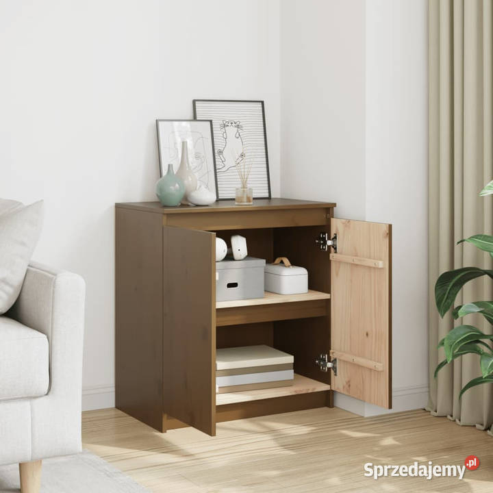 Szafka boczna miodowy brąz 60x36x65 lite drewno Warszawa