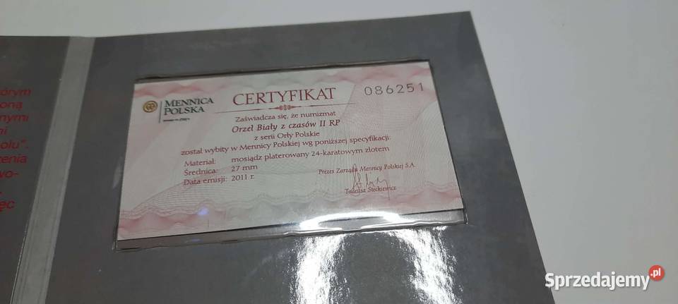 Moneta Orzeł Biały z czasów II RP Numizmat etui Kolekcje