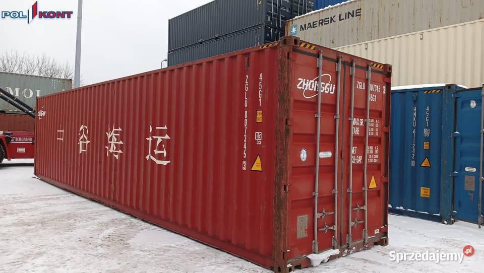 Kontener morski 40 HC 12 metrowy Pewny kontener Lublin