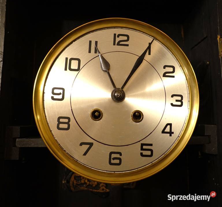 Urgos Ładny stylowy zegar wiszący Heban 81