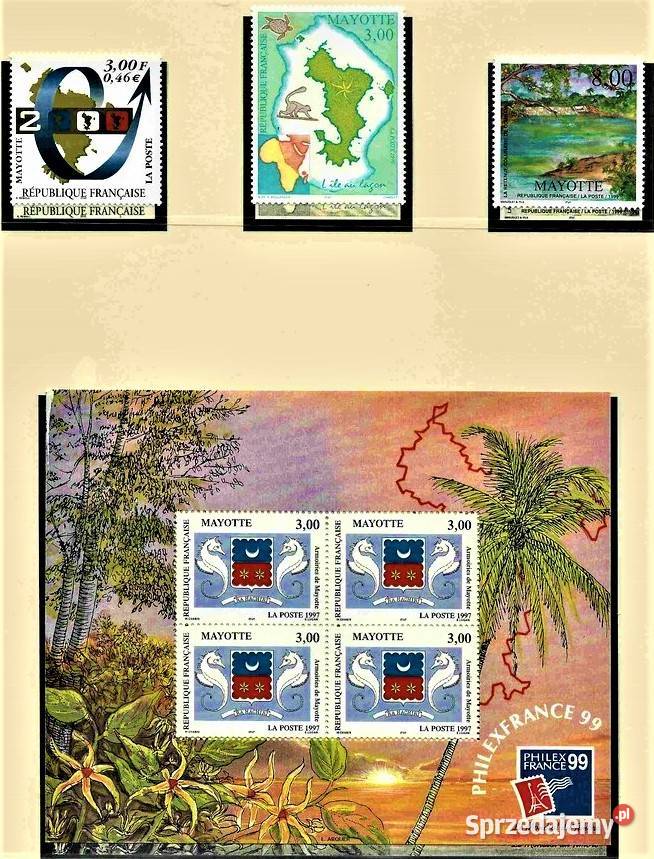 MAYOTTE 19972002 MNH kompletna kolekcja WYSYŁKA Człuchów