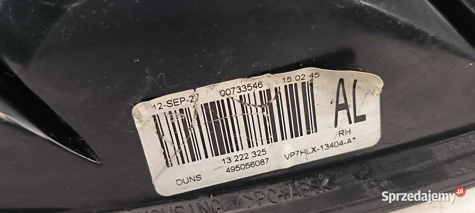 LAMPA PRAWA TYŁ OPEL ASTRA H III 495056087 osobowe Lipno