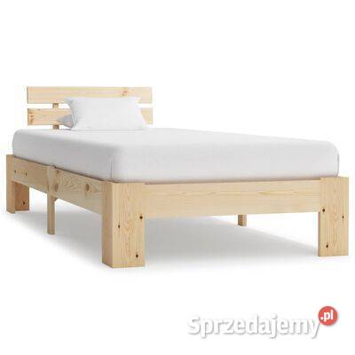 vidaXL Rama łóżka lite drewno sosnowe 100 x 200 Warszawa sprzedam