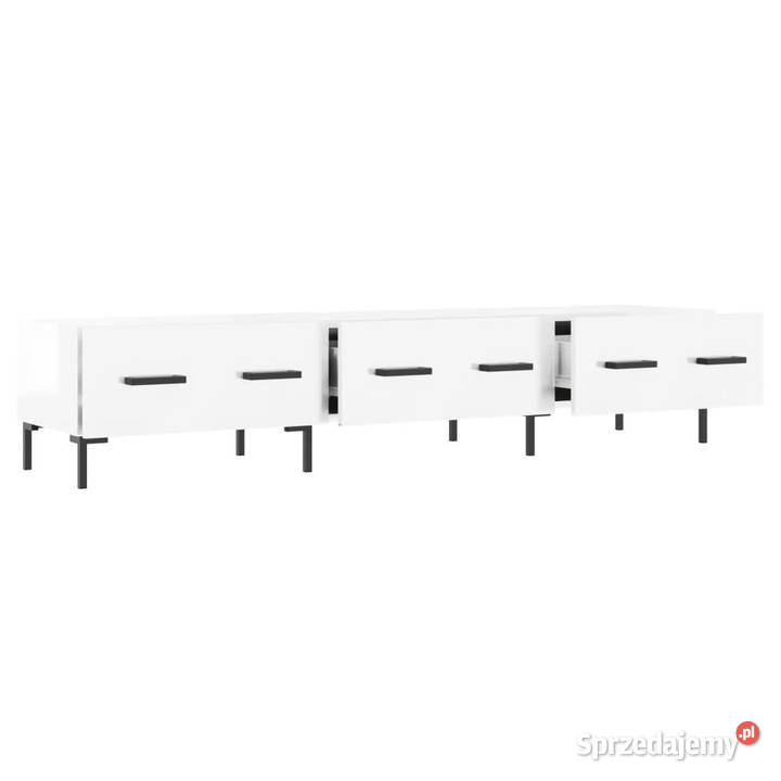 Szafka pod TV wysoki połysk biała 150x36x30 mazowieckie Warszawa