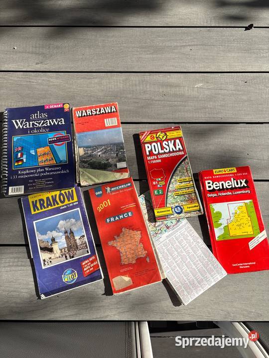 Stare karty graficzne mapy drogowe wielkopolskie Poznań sprzedam