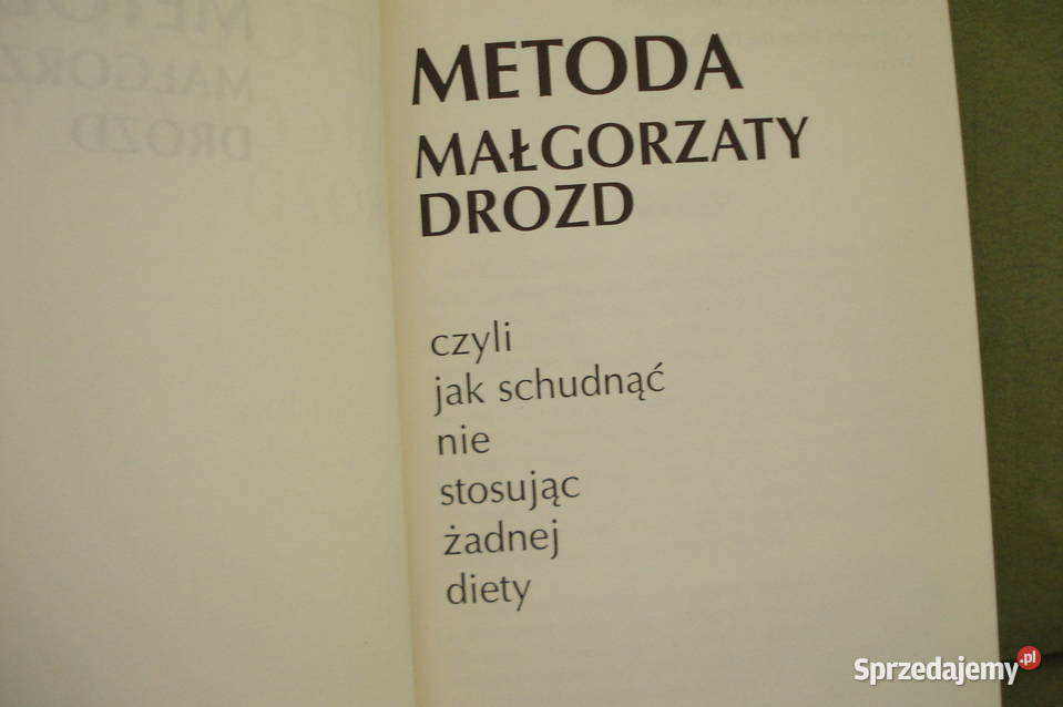 Książka Metoda Małgorzaty Drozd schudnąć łódzkie Łódź