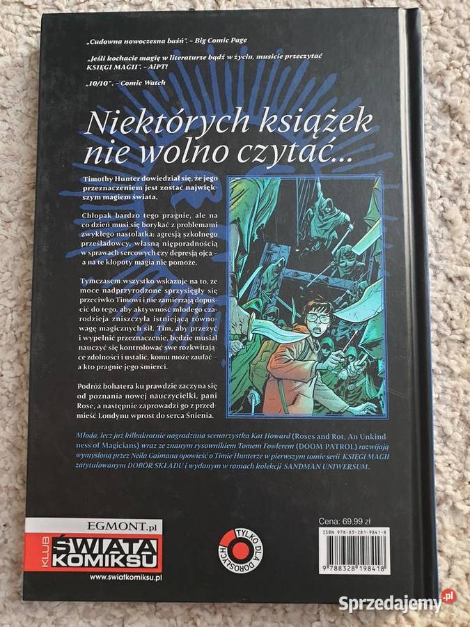 Księgi Magii tom 1 Dobór Składu Neil Gaiman pomorskie Gdynia