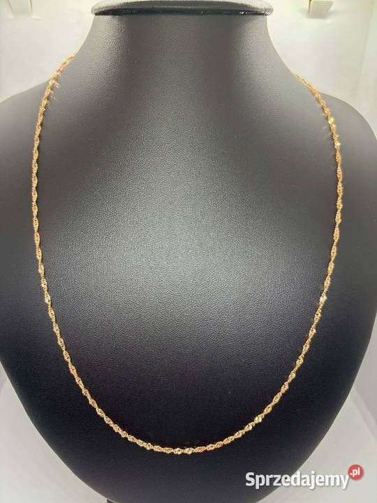 Złoty łańcuszek pr 585 275g Długość 54 Splot Elbląg