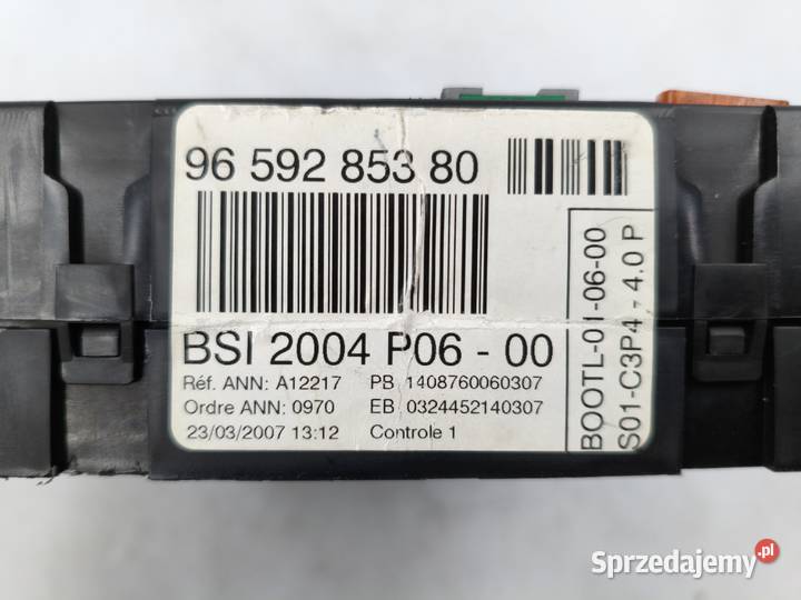 Sterownik Silnika Peugeot 207 16 HDI 9HX osobowe Wyszków