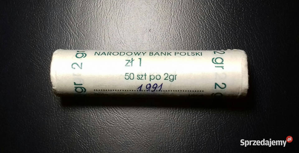 2 gr 1991 Uncmennicze Orginalna rolka NBP kujawsko-pomorskie sprzedam
