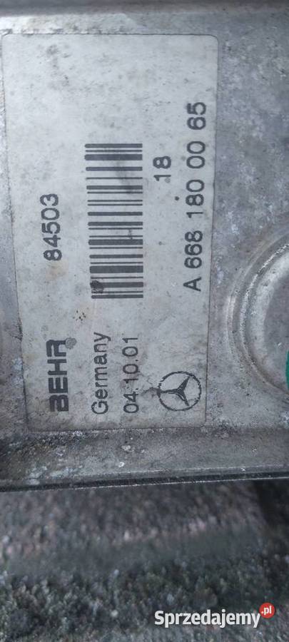 Obudowa filtra oleju chłodniczka Mercedes 17 cdi Szczecin sprzedam