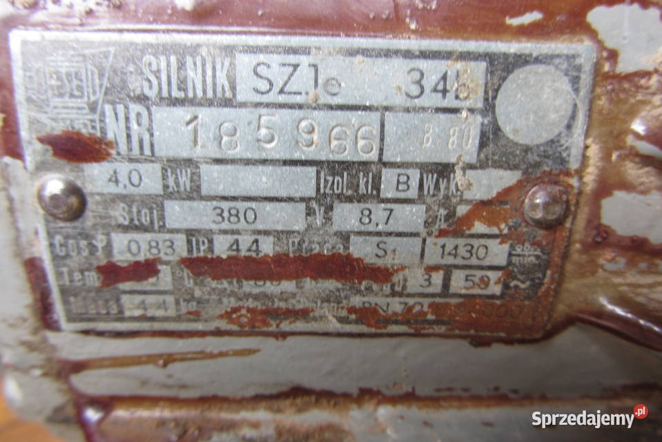 Silnik elektryczny 380 V 4 kw lubelskie Biłgoraj