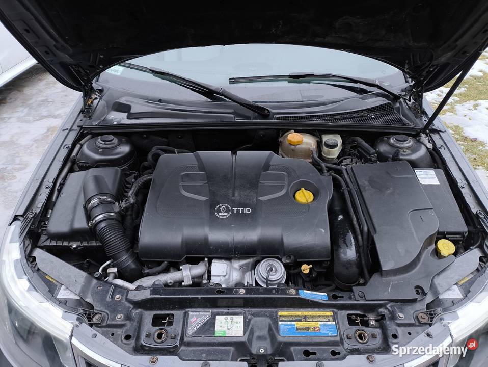 Saab 93 Aero 19 ttid 2009r skórzana tapicerka Motoryzacja Ostrowąż