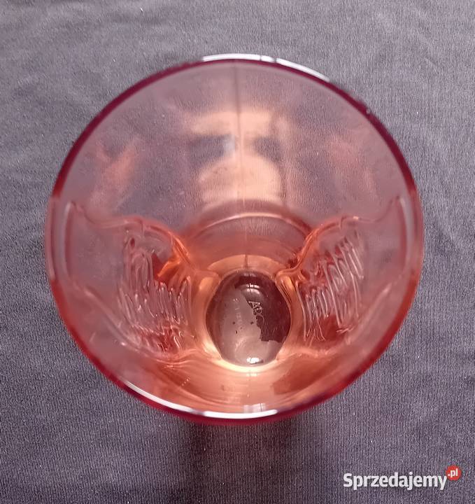 Pomarańczowa kolekcjonerska szklanka Coca Cola Porcelana i szkło