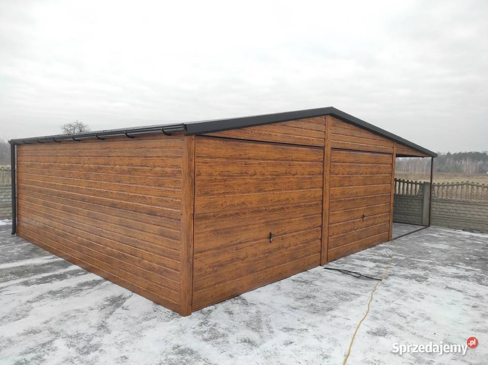 Garaż blaszany trzy bramy 12x6 12x5 6x6 6x5 z blacha Lubartów
