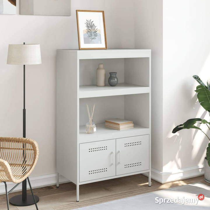 Szafka biała 68x39x113 stal WM842975 Warszawa sprzedam