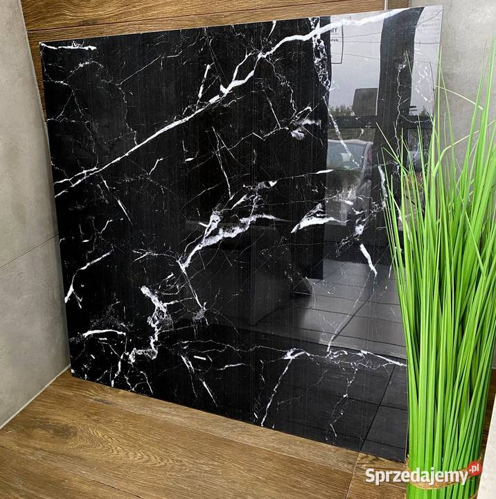 Czarny twardy gres polerowany MARMUR 80x80