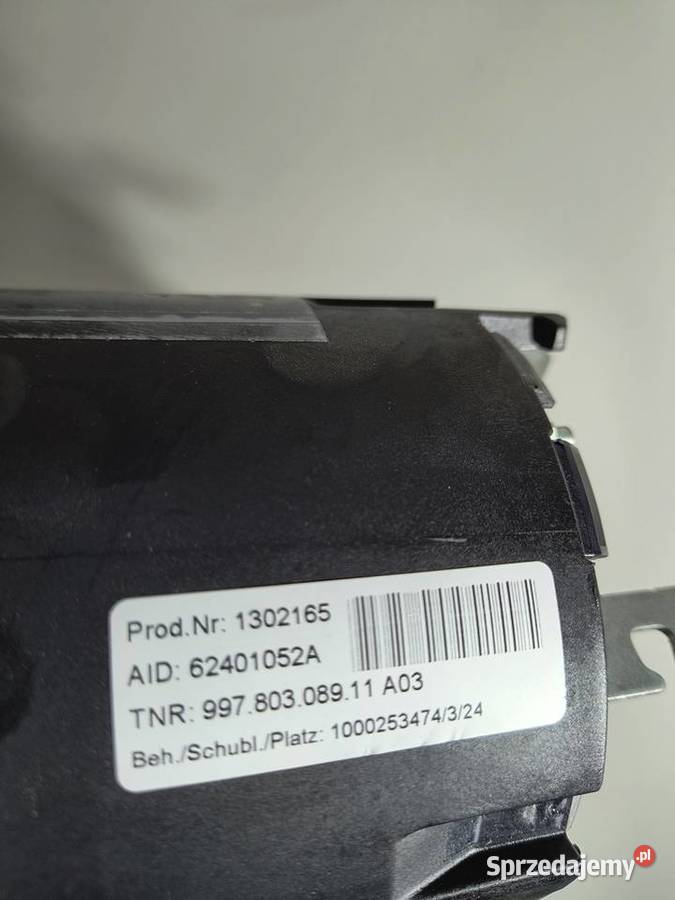 Poduszka air bag kierowcy Porsche Boxster Bieliny